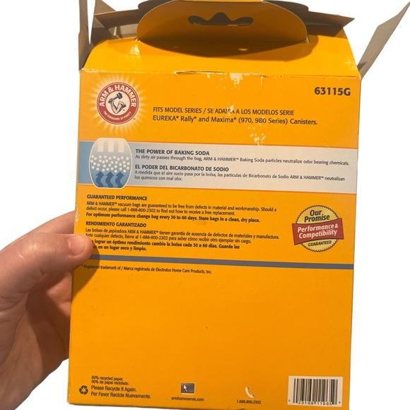 Arm & Hammer Eureka T Vacuum Bags Odor Eliminating 4 Bags Total 63115D‎ - Picture 6 of 7